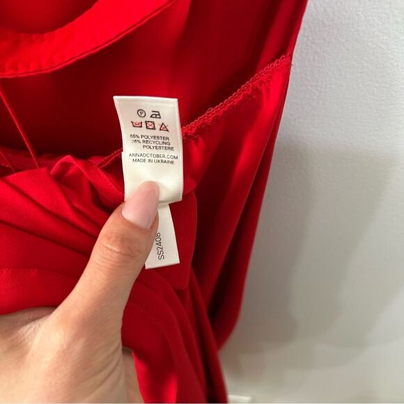 Anna October Yelena Red Maxi Dress - Picture 6 of 7